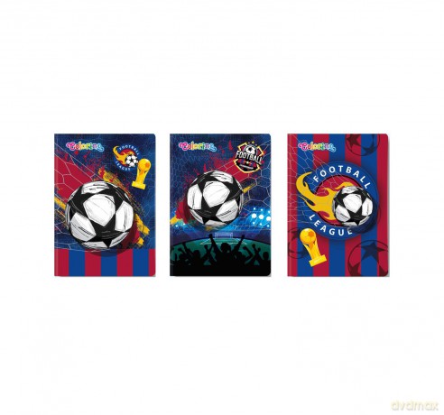 Zeszyt A5 32k kratka football pakiet 6 szt.