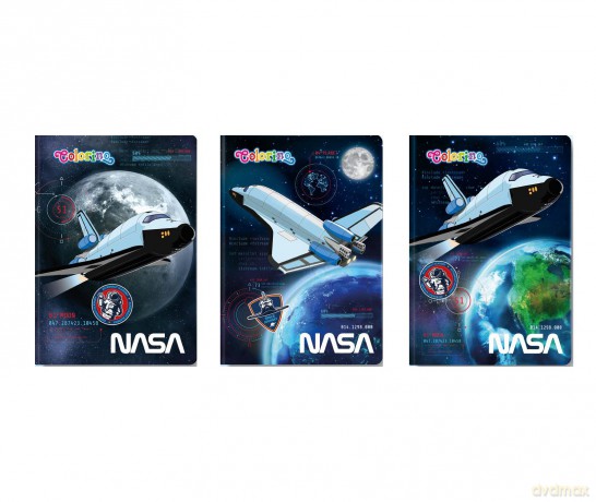 Zeszyt A5 32k kratka Nasa pakiet 6 szt.