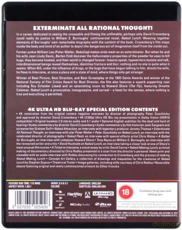 Naked Lunch (Nagi lunch) [Blu-Ray 4K]