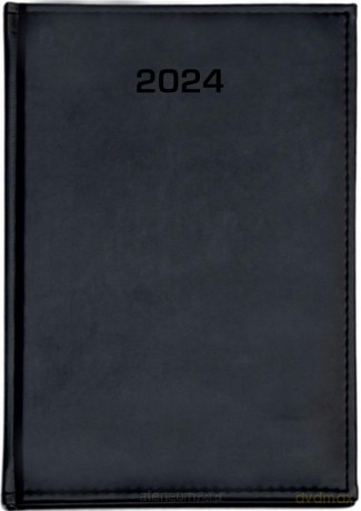 Kalendarz 2024 tygodniowy B5 Vivella czarny [KALENDARZ]