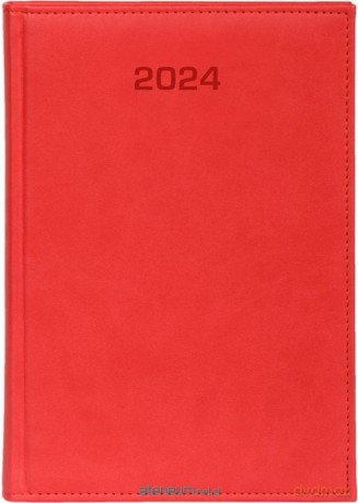 Kalendarz 2024 tygodniowy B5 Vivella czerwony [KALENDARZ]