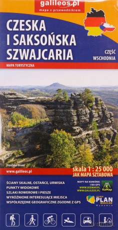 Mapy turystyczna - Czeska i Saksońska Szwajcaria