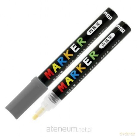 Marker akrylowy 1-2mm ciemnoszary (6szt)