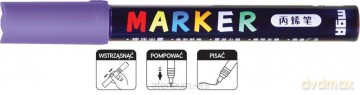 Marker akrylowy 1-2mm jasnofioletowy (6szt)