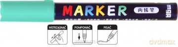 Marker akrylowy 1-2mm jasnozielony (6szt)