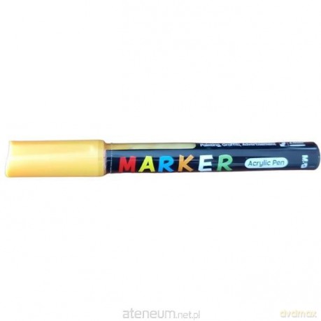 Marker akrylowy 1-2mm jasnożółty (6szt)