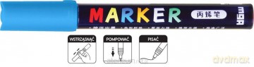 Marker akrylowy 1-2mm lazurowy (6szt)