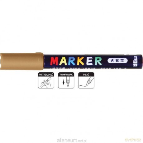 Marker akrylowy 1-2mm ochra (6szt)
