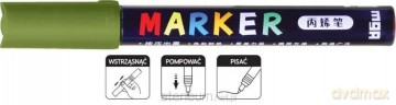 Marker akrylowy 1-2mm zielony oliwkowy (6szt)