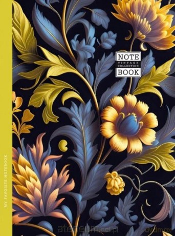 Notatnik ozdobny 143x200/64K kratka Flora