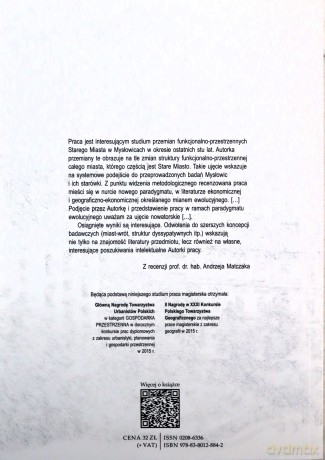 Przemiany funkcjonalno-przestrzenne Starego Miasta w Mysłowicach w latach 1913-2013 - Weronika Dragan [KSIĄŻKA]