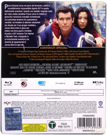 007 James Bond Jutro nie umiera nigdy (steelbook) [Blu-Ray]