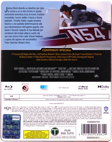 007 James Bond Licencja na zabijanie (steelbook) [Blu-Ray]