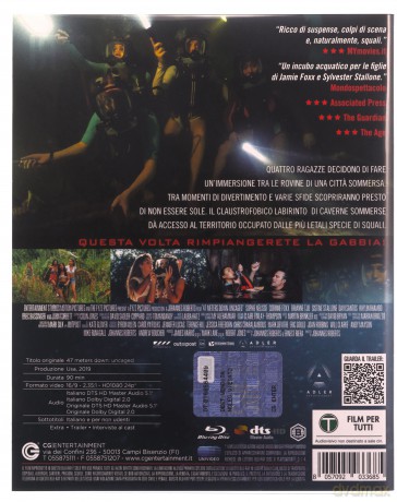 47 Meters Down: Uncaged (Podwodna pułapka 2: Labirynt śmierci) [Blu-Ray]
