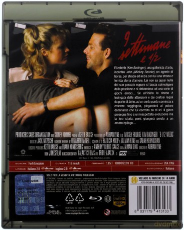 Nine 1/2 Weeks (Dziewięć i pół tygodnia) [Blu-Ray]