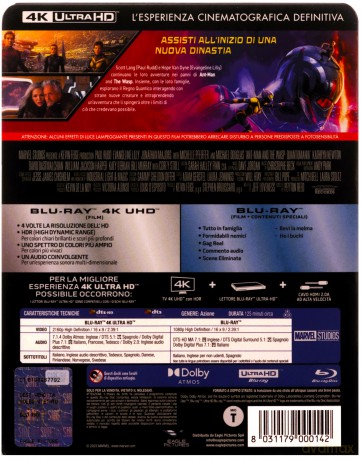Ant-Man And The Wasp : Quantumania (Ant-Man i Osa: Kwantomania) (steelbook) [Blu-Ray 4K]+[Blu-Ray]
