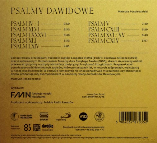 Mateusz Pospieszalski: Psalmy Dawidowe [CD]