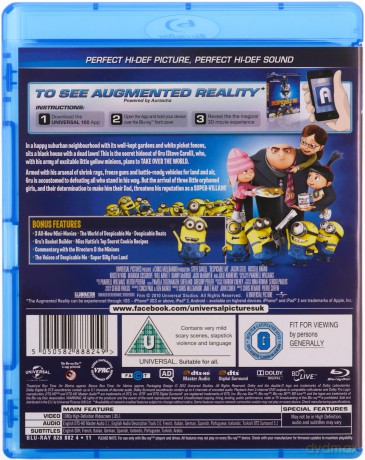 Despicable Me - Augmented Reality Edition (Jak ukraść Księżyc) [Blu-Ray]