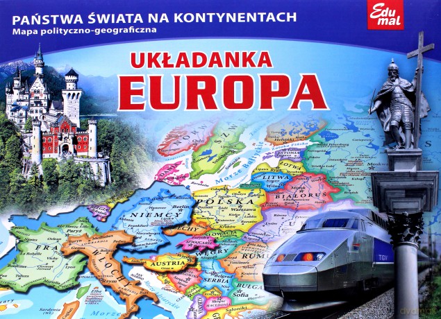 EDU MAL Układanka Europa 9012 [GRA]