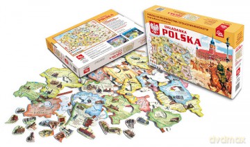EDU MAL Układanka Polska, Województwa 9036 [GRA]