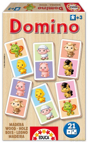 EDUCA GRA DOMINO SŁODKIE ZWIERZĄTKA 13849 [GRA]