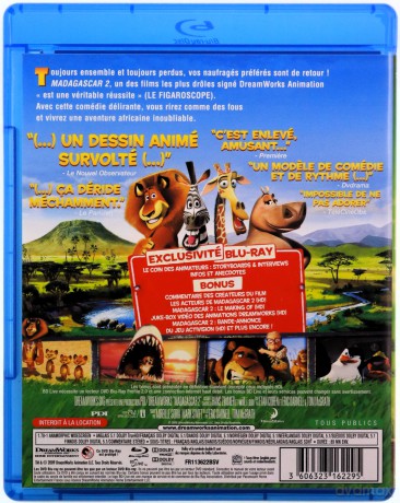 Madagascar: Escape 2 Africa (Madagaskar 2) [Blu-Ray]