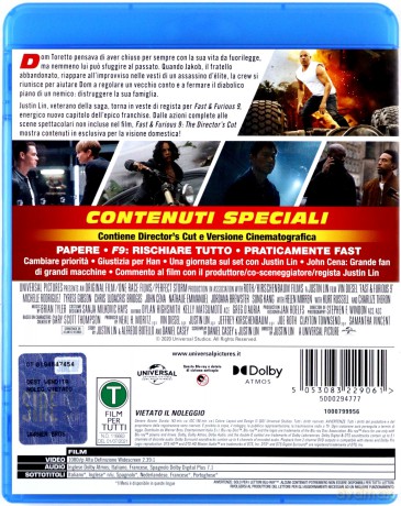 Fast And Furious 9 (Szybcy i wściekli 9) [Blu-Ray]