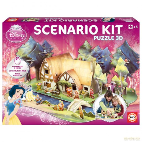 EDUCA Puzzle 3D Scenerie Śnieżka 15124 [PUZZLE]