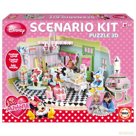 EDUCA Puzzle 3D Scenerie Sklep Minnie 15076 [PUZZLE]