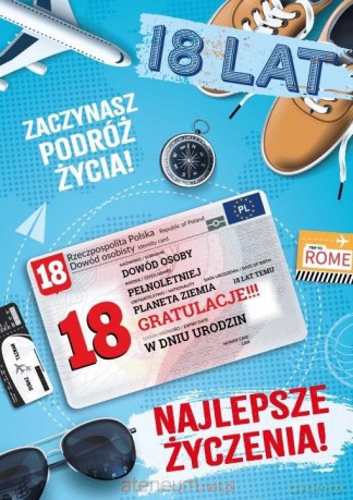 Karnet Urodziny 18