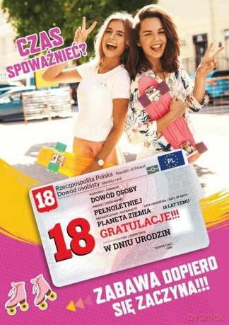 Karnet Urodziny 18