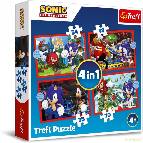 TREFL 4w1 Przygody Sonica [PUZZLE]