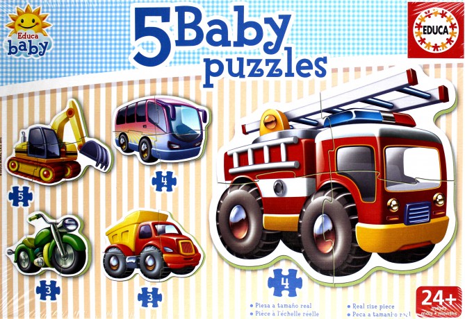 EDUCA BABY PUZZLE POJAZDY 14866 [PUZZLE]