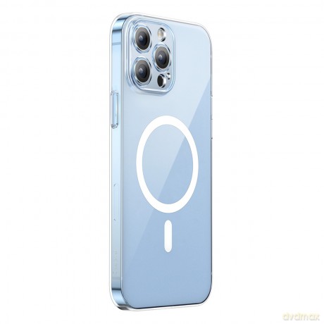 Baseus Crystal Magnetic Case etui do iPhone 14 Pro cienki pokrowiec MagSafe + szkło przezroczyste