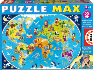 EDUCA 35 EL.MAXI MAPA ŚWIATA out 2012 13821 [PUZZLE]