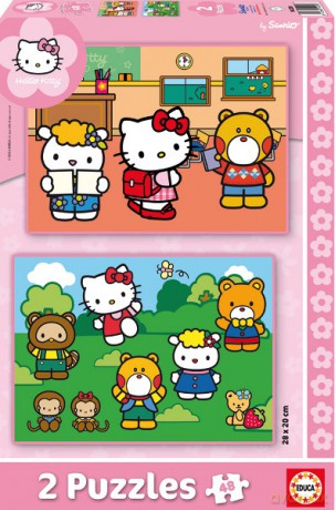 EDUCA 2X48 El. HELLO KITTY 14220 [PUZZLE]