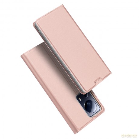 Dux Ducis Skin Pro etui do Xiaomi 13 Lite pokrowiec z klapką portfel na kartę podstawka różowe