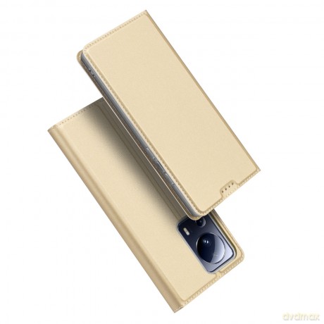 Dux Ducis Skin Pro etui do Xiaomi 13 Lite pokrowiec z klapką portfel na kartę podstawka złote