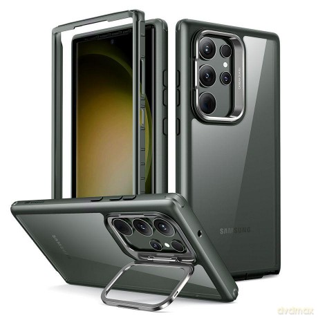 ESR SHOCK ARMOR KICKSTAND GALAXY S23 ULTRA CLEAR/GREEN