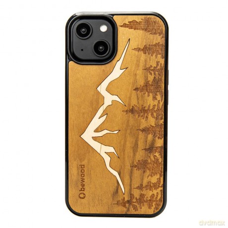 Etui drewniane na iPhone 14 Bewood Góry Imbuia