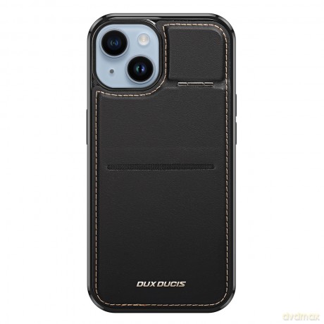Etui portfel z podstawką 3w1 do iPhone 14 Plus MagSafe blokada RFID Dux Ducis Rafi Mag - czarne