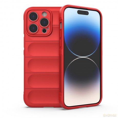 Magic Shield Case etui do iPhone 14 Pro Max elastyczny pancerny pokrowiec czerwony