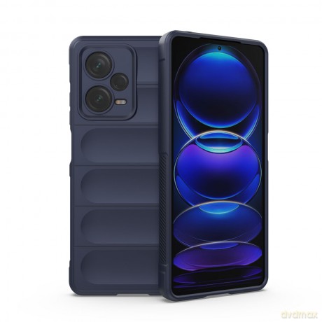 Magic Shield Case etui do Xiaomi Redmi Note 12 Pro+ elastyczny pancerny pokrowiec niebieskie