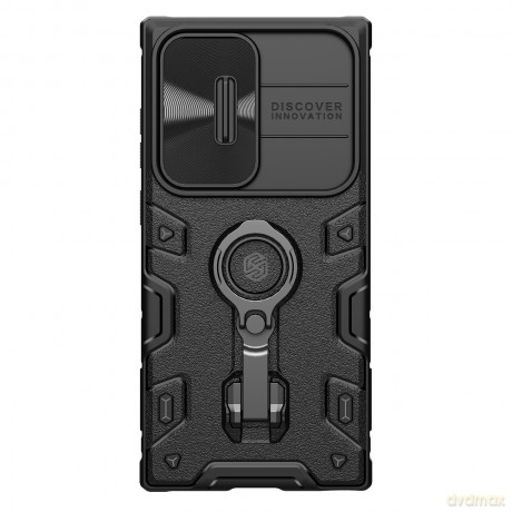 Nillkin CamShield Armor Pro Magnetic Case etui do Samsung Galaxy S23 Ultra magnetyczny pokrowiec MagSafe z osłoną na aparat czarne