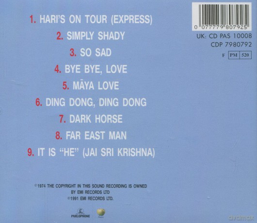 George Harrison: Dark Horse [CD]