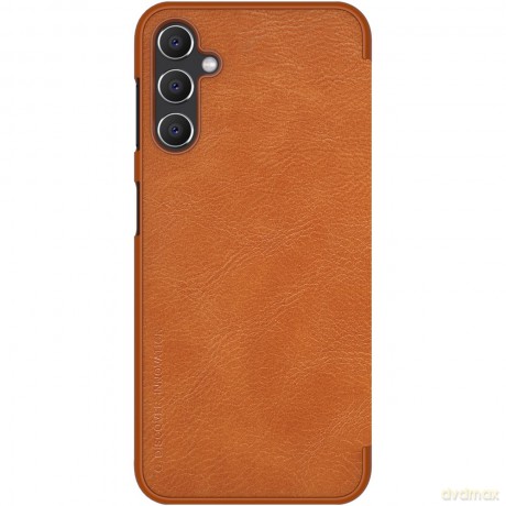 Nillkin Qin Leather etui skórzany pokrowiec z klapką portfel brązowe