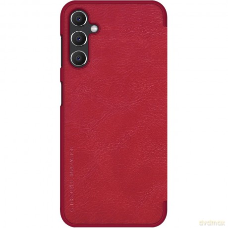 Nillkin Qin Leather etui skórzany pokrowiec z klapką portfel czerwone