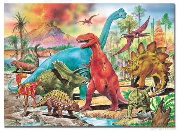 EDUCA 100 El. DINOZAURY 13179 [PUZZLE]