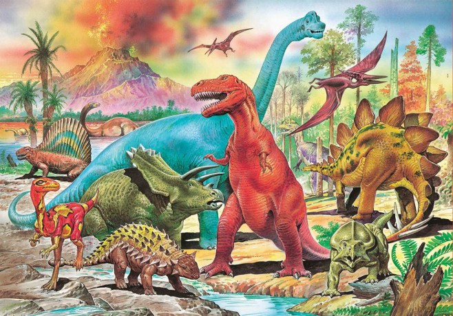 EDUCA 100 El. DINOZAURY 13179 [PUZZLE]