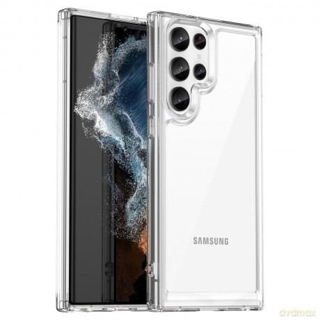 Outer Space Case etui Samsung Galaxy S23 Ultra pokrowiec z elastyczną ramką przezroczyste